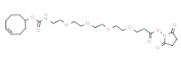 TCO-PEG4-NHS ester，CAS：1613439-69-2，反式环辛烯-四聚乙二醇-羟基琥珀酰亚胺酯