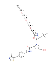 (S,R,S)-AHPC-PEG3-Alkyne，CAS:2374122-30-0，手性分子 AHPC-三聚乙二醇-烯炔