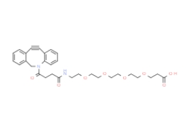 cas:1537170-85-6，DBCO-CONH-PEG4-acid，二苯并环辛炔-CONH-四聚乙二醇-羧酸