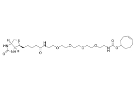 CAS：2183440-30-2，TCO-PEG4-biotin，反式环辛烯-四聚乙二醇-生物素