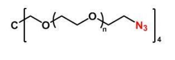 四臂聚乙二醇叠氮；4ARM-PEG-N3；4ARM-PEG-azide