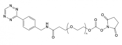 Tetrazine-PEG-NHS、四嗪-聚乙二醇-活性酯