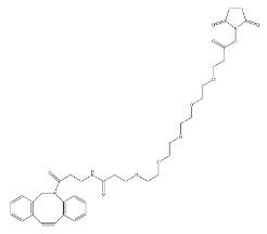 cas:1378531-80-6，DBCO-PEG5-NHS ester ，二苯基环辛炔五聚乙二醇羟基琥珀酰亚胺酯
