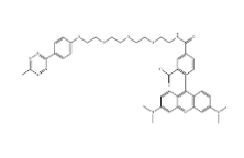 TAMRA-PEG4-methyltetrazine , CAS:2163772-19-6, 5-羧基四甲基罗丹明-四聚乙二醇-甲基四嗪