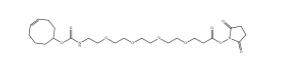 反式环辛烯-四聚乙二醇-N-羟基琥珀酰亚胺，1613439-69-2，(4E)-TCO-PEG4-NHS，TCO-PEG4-NHS 