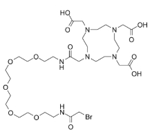 CAS:2353410-19-0；Bromoacetamido-PEG5-DOTA;基于NOTADOTA定制和偶联