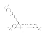 Sulfo-Cy3 maleimide；1656990-68-9；水溶性磺酸基-CY3 马来酰亚胺	