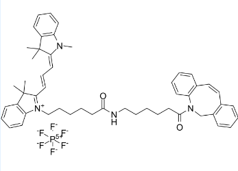 Cyanine3-C6-DBCO，Cy3-C6-二苯并环辛炔