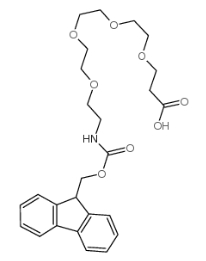 cas:557756-85-1，Fmoc-NH-PEG4-CH2CH2COOH，5,8,11,14-四氧杂-2-氮杂十七烷二酸1-(9H-芴-9-基甲基)酯