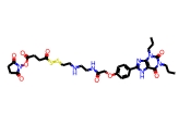 cas:1222787-24-7，2,5-Dioxopyrrolidin-1-yl 4-((2-((2-(2-(4-(2,6-dioxo-1,3-dipropyl-2,3,6,9-tetrahydro-1H-purin-8-yl)phenoxy)acetamido)ethyl)amino)ethyl)disulfanyl)-4-oxobutanoate