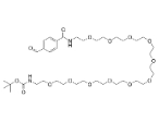 cas:1245813-70-0，tert-butyl 1-(4-formylphenyl)-1-oxo-5,8,11,14,17,20,23,26,29,32,35-undecaoxa-2-azaheptatriacontan-37-ylcarbamate