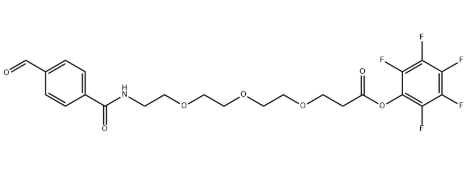 2,3,4,5,6-pentafluorophenyl 3-[2-(2-{2-[(4-formylphenyl)formamido]ethoxy}ethoxy)ethoxy]propanoate  