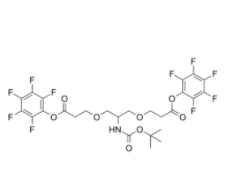 C-NH-Boc-C-Bis-(C1-PEG1-PFP)	 