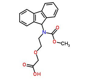 Fmoc-NH-PEG1-CH2COOH，芴甲氧羰基-亚氨基-聚乙二醇-乙酸