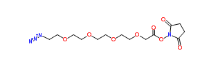 Azido-PEG4-CH2CO2-NHS，叠氮-聚乙二醇-乙烯酸琥珀酰亚胺