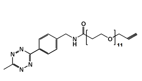Methyltetrazine-CH2NHCO-PEG11-CH2-C≡CH  
