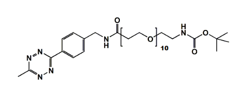 Methyltetrazine-CH2NHCO-PEG10-CH2CH2NHBoc  