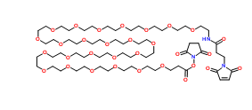 Maleimide-NH-PEG16-CH2CH2COONHS Ester，马来酰亚胺十六聚乙二醇琥珀酰亚胺丙酸酯