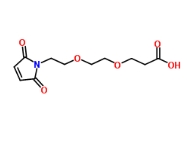   cas:1374666-32-6 ，Maleimide-PEG2-CH2CH2COOH， 马来酰亚胺-二聚乙二醇-丙酸