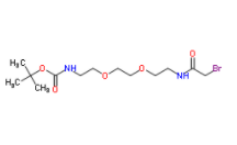 Bromoacetamido-C2-PEG2-NH-Boc 