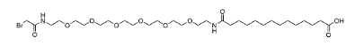 14-(Bromoacetamido-PEG6-ethylcarbamoyl)tridecanoic acid