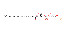 1-Palmitoyl-2-hydroxy-sn-glycero-3-phospho-(1'-rac-glycerol) (sodium)，1-十八烷酰基-sn-甘油-3-磷酸-(1'rac甘油)（钠盐）