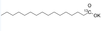 Potassium palmitate-1-13C，棕榈酸钾-1-13C
