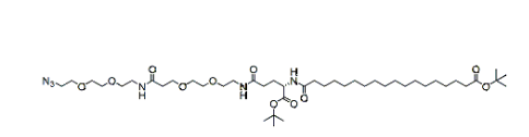 t-butyl-C18-D-Glu-OtBu-PEG2-amide-PEG2-azide