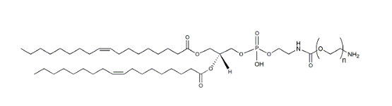 DOPE-PEG-Amine HCl salt, MW 1,000，二油酰磷脂酰乙醇胺-聚乙二醇-胺盐酸盐