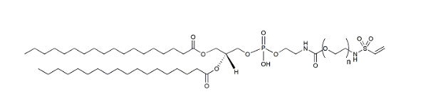 DSPE-PEG-Vinylsulfone，二硬脂酰磷脂酰乙醇胺-聚乙二醇-乙烯基砜