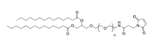 DMG-PEG-Mal, MW 1,000 2,000 3400 5000，脂质PEG