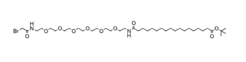 17-(Bromoacetamido-PEG6-ethylcarbamoyl)heptadecanoic t-butyl ester，17-(溴乙酰胺基-peg 6-乙基氨基甲酰基)十七酸叔丁酯