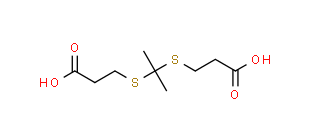 TK-COOH；3-（丙烷-2,2-二基双（硫烷二基）二丙酸)