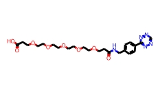 四嗪系列；Tetrazine-PEG5-COOH，CAS：1682653-79-7