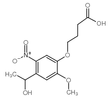 175281-76-2； 4-[4-(1-羟乙基)-2-甲氧基-5-硝基苯氧基]丁酸