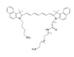 ICG-PEG-NH2，吲哚菁绿-聚乙二醇-氨基，吲哚菁绿-聚乙二醇衍生物