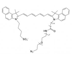 ICG-PEG-N3，吲哚菁绿-聚乙二醇-叠氮，吲哚菁绿-聚乙二醇衍生物
