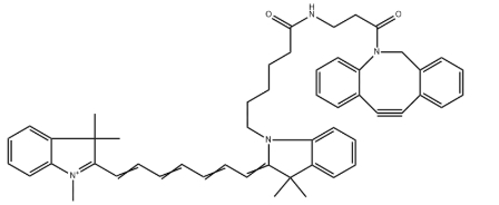 DBCO-Cy7，Cyanine 7-DBCO，花青Cy7二苯基环辛炔，CAS号2253710-45-9.png