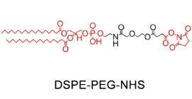 DSPE-PEG-NHS，二硬脂酰基磷脂酰乙醇胺-聚乙二醇-琥珀酰亚胺酯