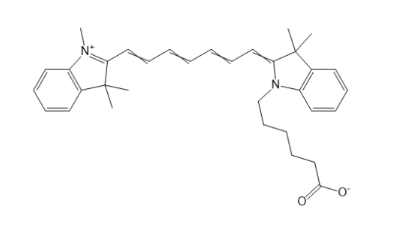 CY7-COOH，花菁染料CY7-羧基，近红外花菁类荧光染料