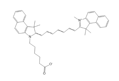 CY7.5-COOH，花菁染料CY7.5-羧基，近红外区（NIR-II 边界）的花菁染料衍生物