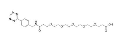Tetrazine-PEG5-COOH，四嗪-五聚乙二醇-羧酸，具有生物正交反应活性的功能化聚乙二醇（PEG）衍生物