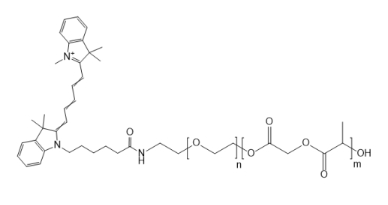 PLGA-PEG-CY5，聚（丙交酯，乙交脂）-聚乙二醇-CY5 