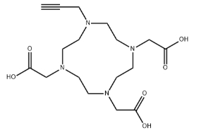 DOTA-CH₂-Alkynyl，CAS 号 1189194-65-7，双功能螯合剂