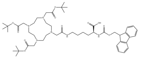 DOTA-(COOt-Bu)₃-NHFmoc-Lys，CAS 号 479081-06-6，肽类标记和分离试剂