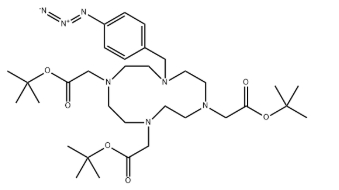 DOTA-(COOt-Bu)₃-Mal，CAS 号 1613382-10-7，马来酰亚胺功能化八元大环化合物
