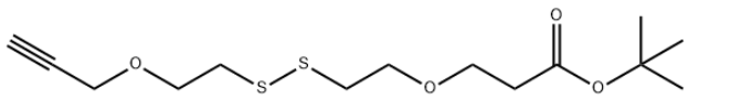 Propargyl-PEG1-SS-PEG1-t-butyl ester 