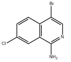 CAS号：1783394-01-3，4-溴-7-氯异喹啉-1-胺