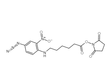 6-(4-叠氮-2-硝基苯胺基)己酸 N-羟基琥珀酰亚胺酯	 