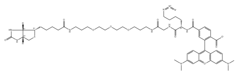 TAMRA-azide-PEG3-Biotin 